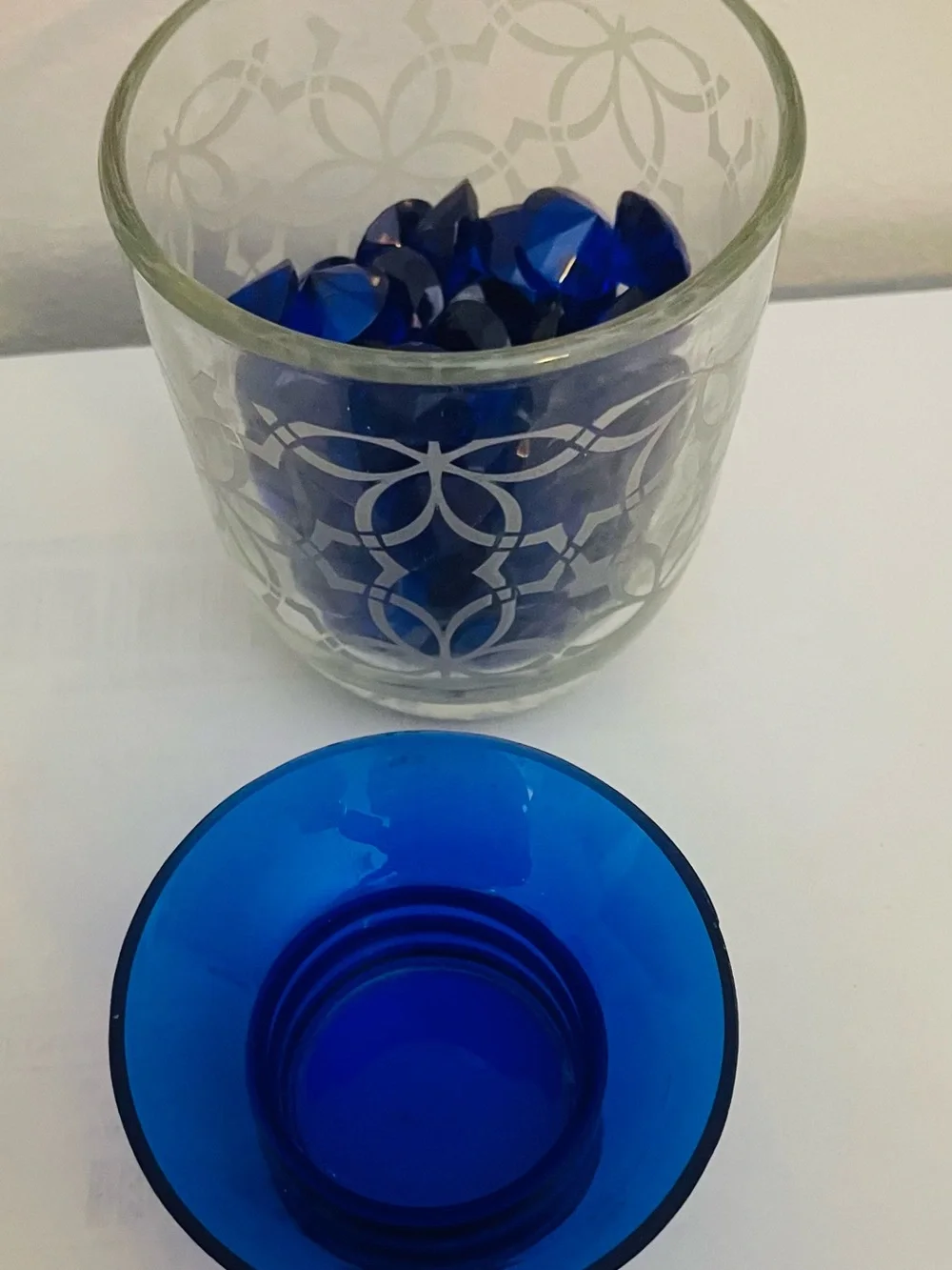 Moroccan-vintage-hanging tea light candle holder-evil eye beads for protection